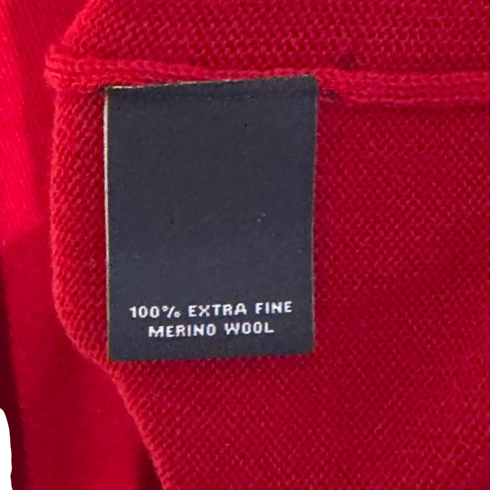 Hart Schaffner Marx Men's Sweater Extra Fine Merino Wool Briella Yarn V-Neck XL - Picture 8 of 12